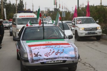 نمایش شعور انقلابی مردم شهرستان مرزی قصرشیرین در جشن 43 سالگی انقلاب