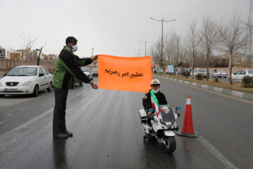 راهپیمایی خودرویی ۲۲ بهمن در شهرکرد