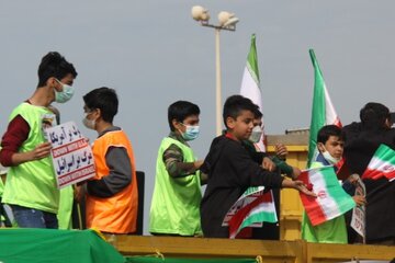 راهپیمایی 22 بهمن در بندرگناوه