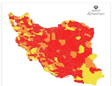 شهرستان‌های قرمز کرونایی در استان سمنان بیشتر شد