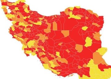 وضعیت کرونایی ۱۷ شهرستان مازندران قرمز شد