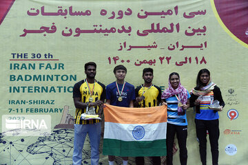 Badminton : Clôture des compétitions de la Coupe internationale de Fajr à Chiraz