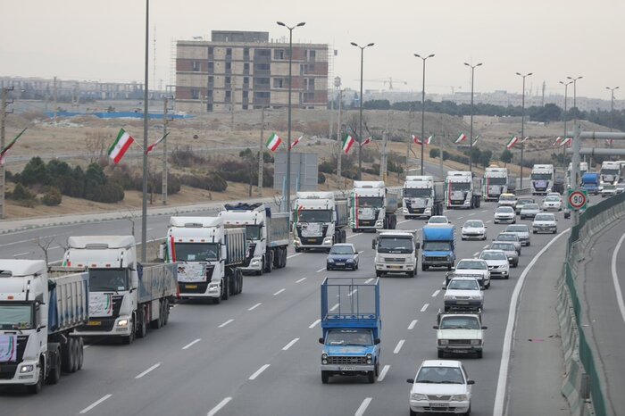 قدرت ناوگان شرکت حمل و نقل بین المللی خلیجفارس را به نمایش گذاشتیم