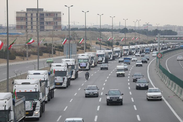 قدرت ناوگان شرکت حمل و نقل بین المللی خلیجفارس را به نمایش گذاشتیم