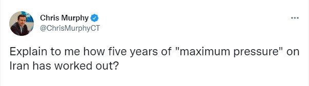 اذعان سناتور آمریکایی به شکست سیاست فشار حداکثری آمریکا علیه ایران