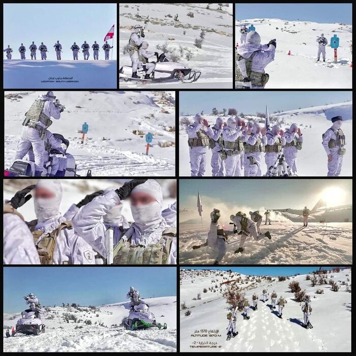 رزمایش نیروهای حزب الله لبنان در کوهستان های برفی، رسانه های اسرائیل را شگفتزده کرد