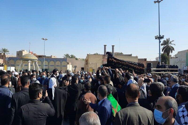 تشییع پیکر مطهر آیت الله سید خضر موسوی در اهواز