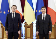 گفت وگوی روسای جمهور اوکراین و فرانسه در مورد کاهش تنش‌ها