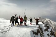 صعود زمستانی به ارتفاعات برف‌گیر مهاباد