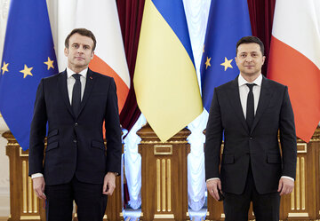 گفت وگوی روسای جمهور اوکراین و فرانسه در مورد کاهش تنش‌ها