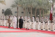 Cumhurbaşkanı Reisi, Katar Emiri'nin resmi karşılaması ile Doha'da