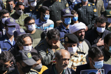 تشییع پیکر خلبان شهید سانحه هوایی تبریز در شیراز 31