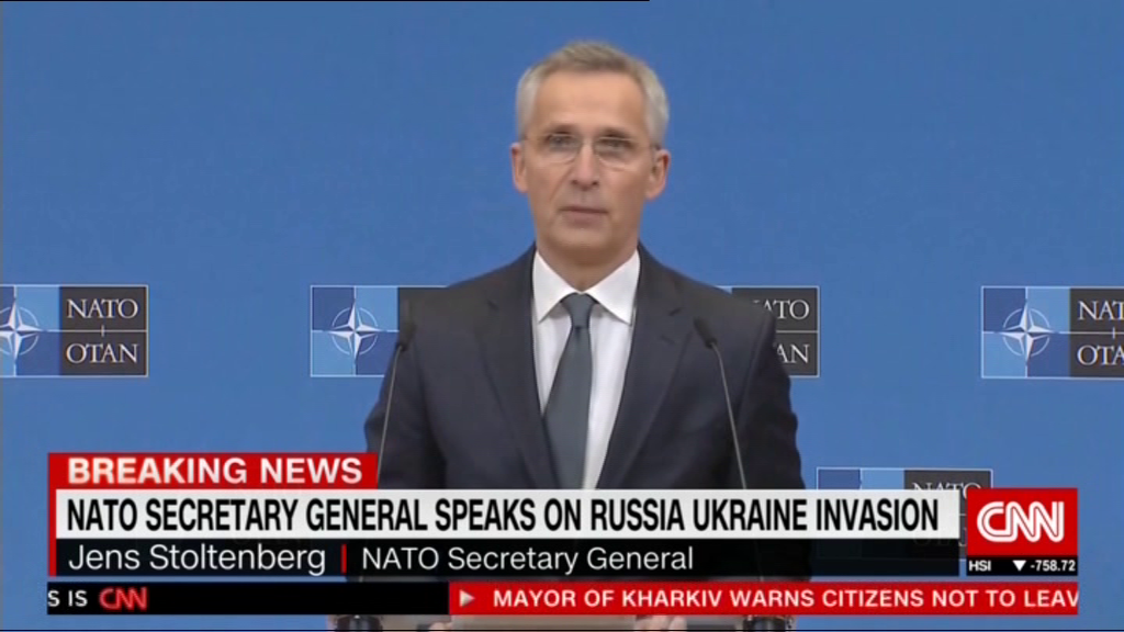 دبیر کل ناتو: متاسفانه صلح در اروپا فروپاشیده شد