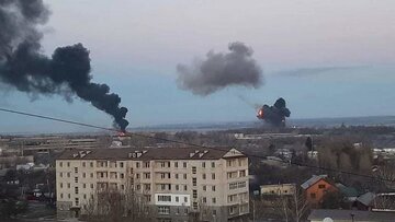   اوکراین: روسیه به چندین مرکز نظامی و فرودگاه اوکراین حمله کرد/تکذیب سرنکونی هواپیمای روسیه