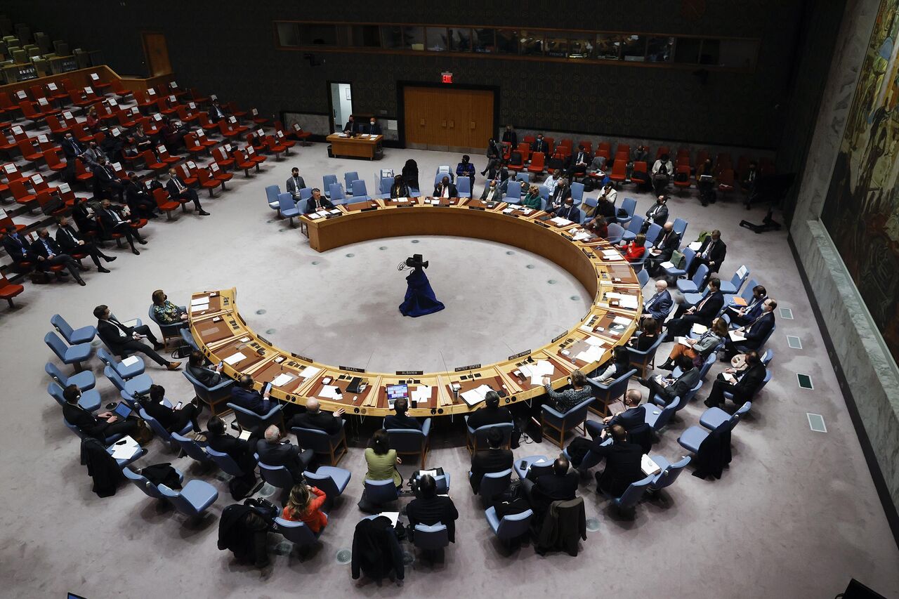 نشست شورای امنیت سازمان ملل برای تصمیم‌گیری درباره قطعنامه‌ای علیه روسیه