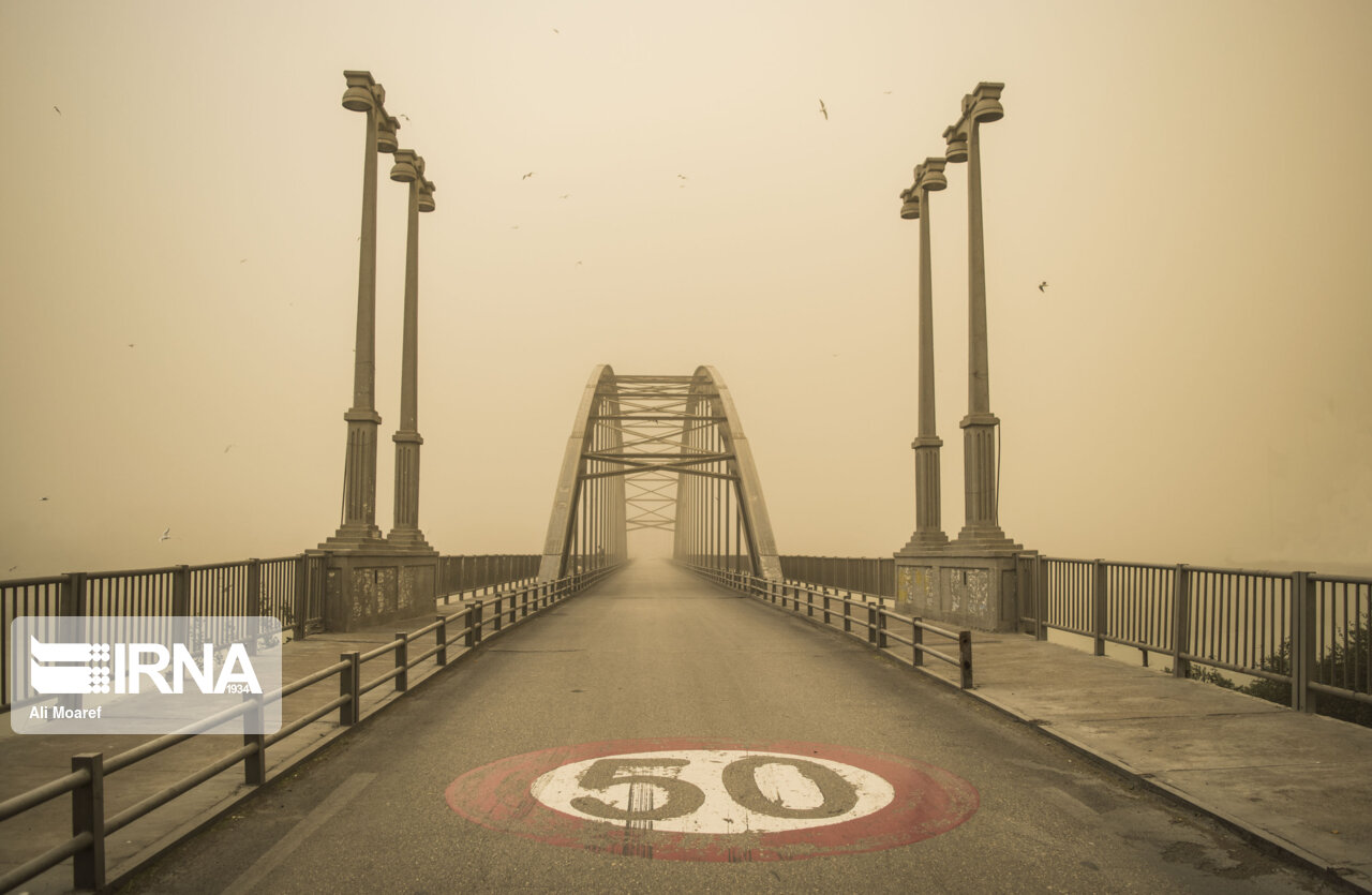 گرد و غبار در خرمشهر به ۵۴ برابر حدمجاز رسید - ایرنا