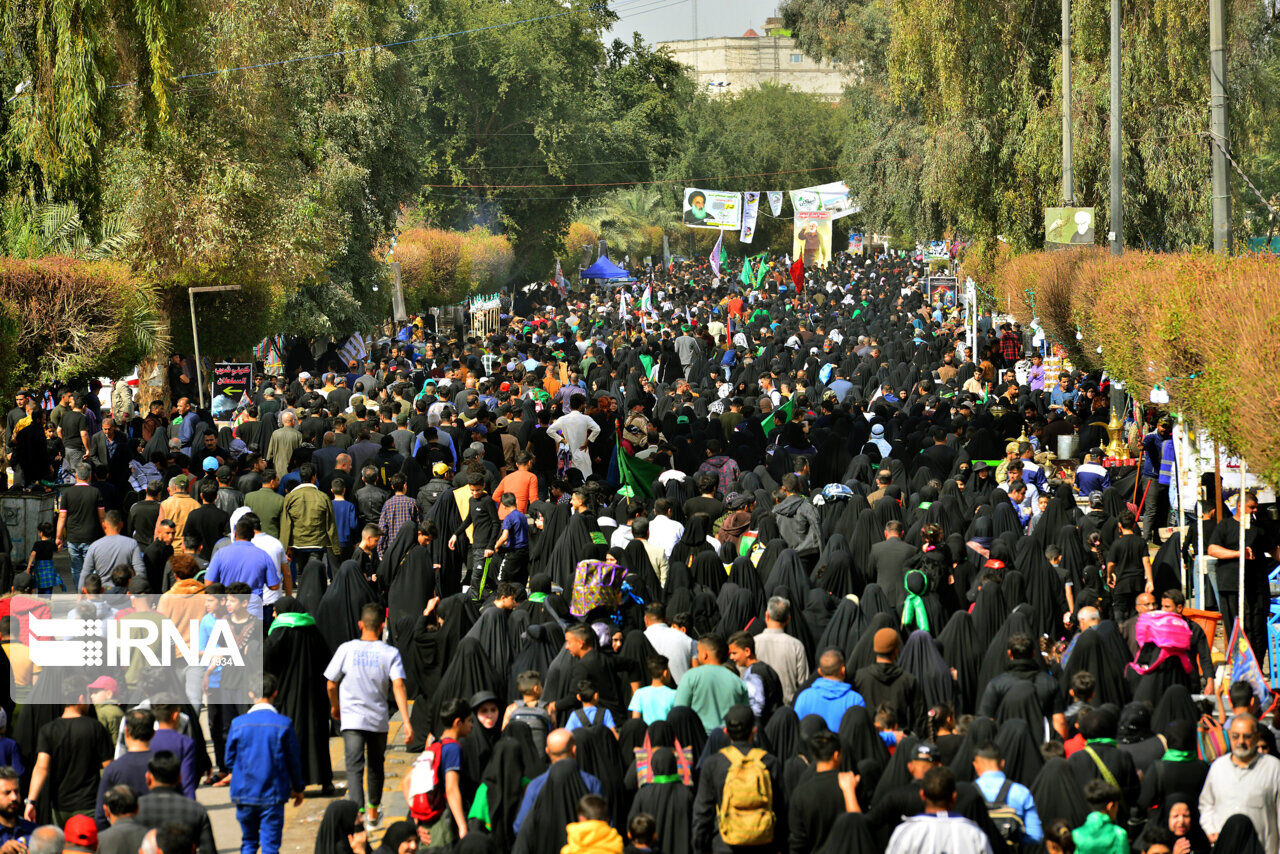 پیاده روی میلیونی زائران به سمت بارگاه امام موسی کاظم (ع) در کاظمین