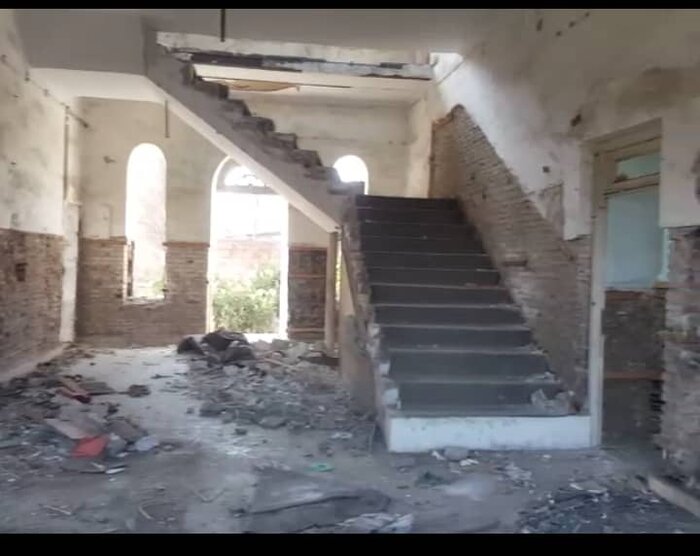 زخم کلنگ سارقان بر پیکر بنای تاریخی تجارتخانه روسیه در بابل 3