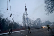 حمله موشکی به برج رادیو و تلویزیون کی یف پنج کشته به جا گذاشت
