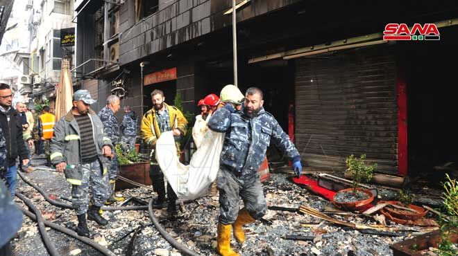 ۷ نفر در آتش سوزی مرکز خرید دمشق جان باختند ۷ نفر در آتش سوزی مرکز خرید دمشق جان باختند