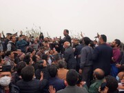 حضور وزیر میراث فرهنگی در کورس اسبدوانی گنبد
