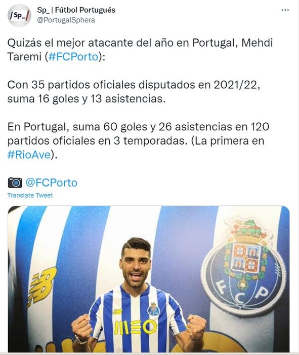 تمجید سایت مطرح پرتغالی از مهاجم ایرانی پورتو