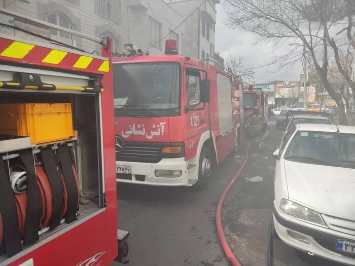 آتش سوزی ساختمان مسکونی در تهران ۱۴ مصدوم داشت
