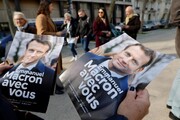 محبوبیت مکرون در نظرسنجی انتخابات فرانسه افزایش یافت