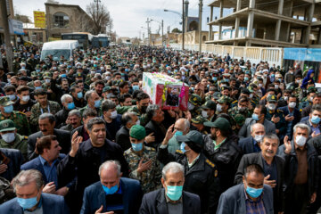 تشییع  پیکر مطهر شهید نیروی انتظامی در کرمانشاه