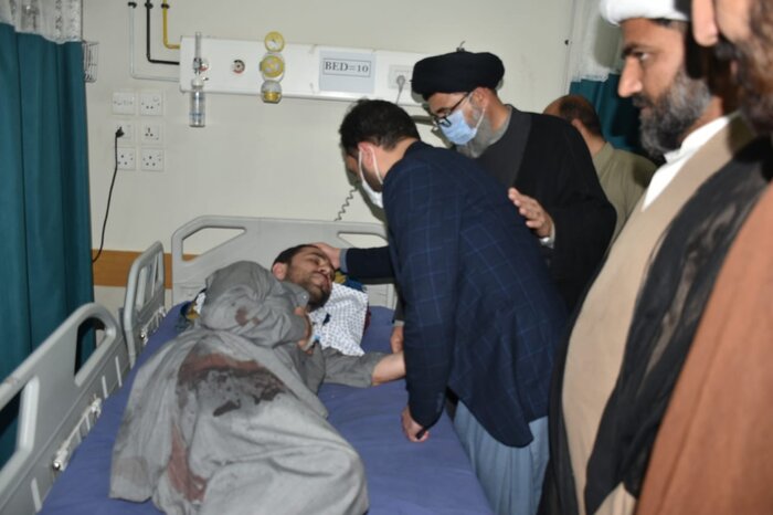 مراسم تشییع شهدای حمله داعش به مسجد شیعیان در پاکستان