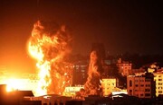 حملات هوایی رژیم صهیونیستی به مناطق مختلف غزه