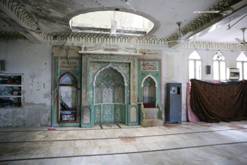 پیشاور کے شعیوں کے مسجد میں حالیہ دہشتگردی حملے کے جائے وقوع کی تصاویر