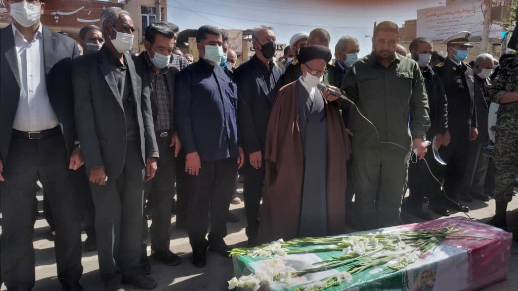 پیکر جانباز دوران دفاع مقدس در سیرجان تشییع شد