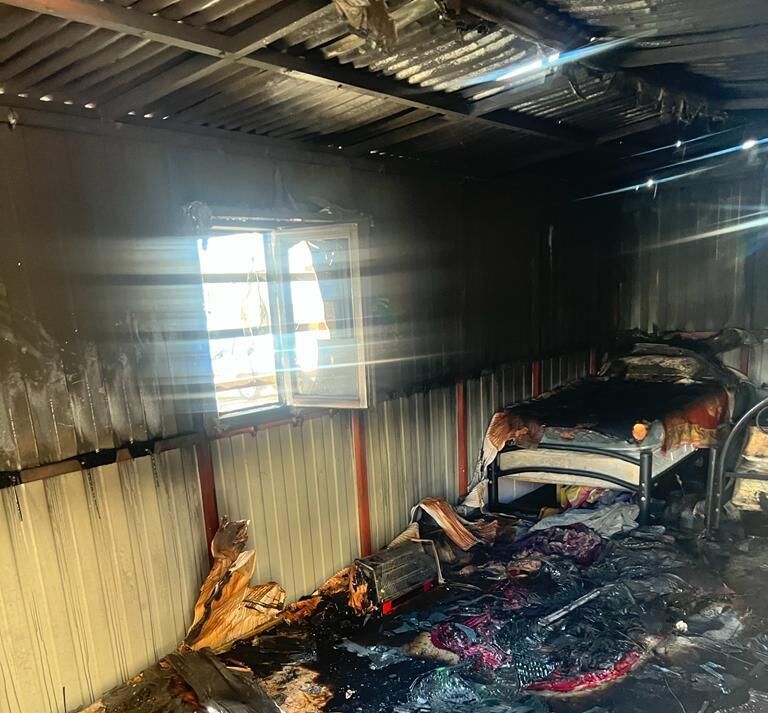 حریق کانکس در فرودگاه پیام  البرز یک مصدوم داشت