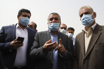 بازدید میدانی معاون اجرایی رییس جمهور از پروژه های اهواز