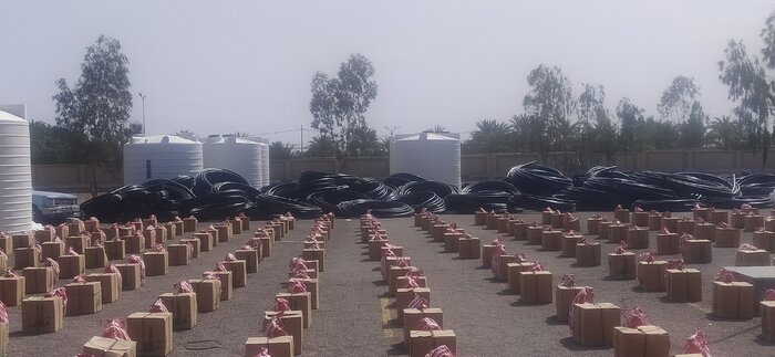 توزیع یک هزار بسته معیشتی و هفت سری جهیزیه به همت سپاه در بم