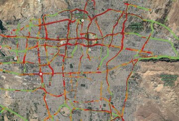 بارش باران دوباره تهران را قفل کرد