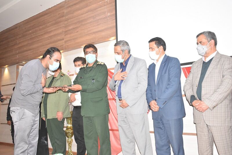 ۱۳۰ جانباز بهاباد یزد تجلیل شدند