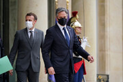 دیدار برنامه ریزی نشده بلینکن با رئیس جمهوری فرانسه در پاریس
