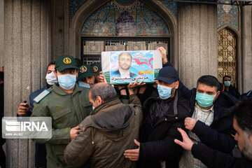 Funeral procession of two IRGC members martyred in Syria held