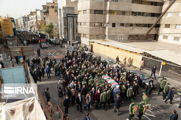 Funeral procession of two IRGC members martyred in Syria held