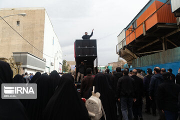 Funeral procession of two IRGC members martyred in Syria held