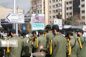 Funeral procession of two IRGC members martyred in Syria held