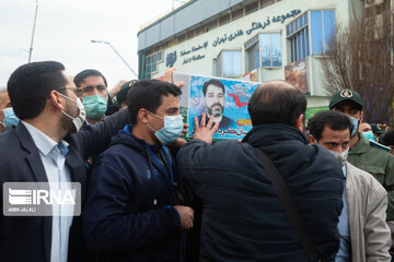 Funeral procession of two IRGC members martyred in Syria held