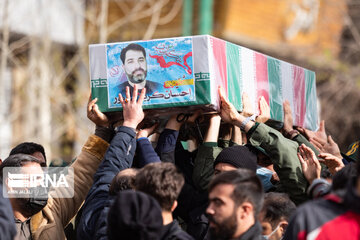 Funeral procession of two IRGC members martyred in Syria held