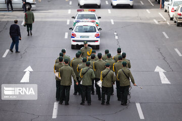 Funeral procession of two IRGC members martyred in Syria held