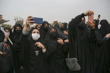 آیین استقبال از شهید مدافع حرم در اهواز