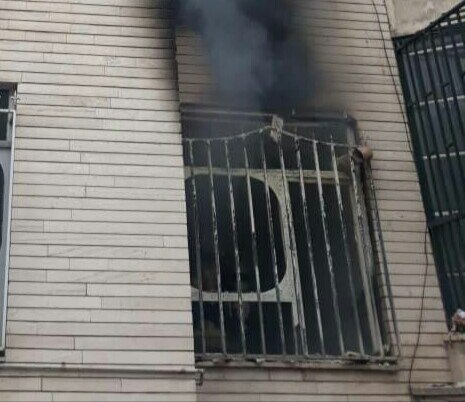آتش سوزی ساختمان مسکونی در تهران ۹ مصدوم و نجات یافته داشت