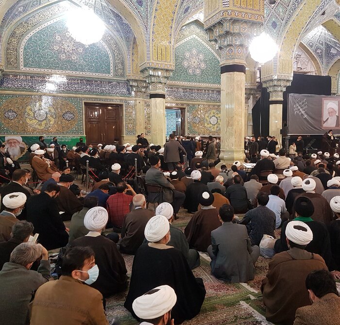 آیین گرامیداشت چهلمین شب رحلت آیتالله صافی گلپایگانی در قم برگزار شد