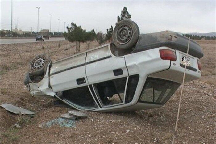 واژگونی پراید در جاده اهواز - آبادان پنج مصدوم برجا گذاشت